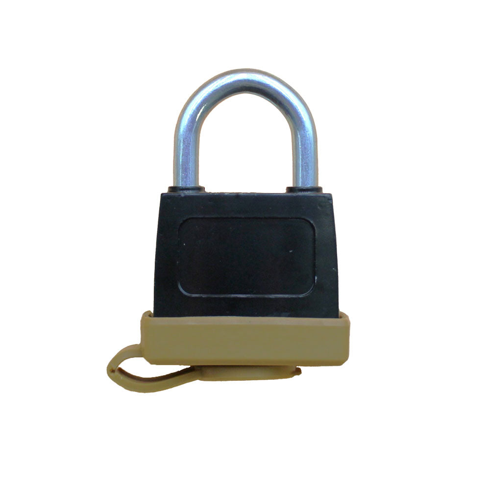 (5) Heavy Duty Weatherproof Padlocks with (2)Keys Rubber Sealed Fuel Cap Lock