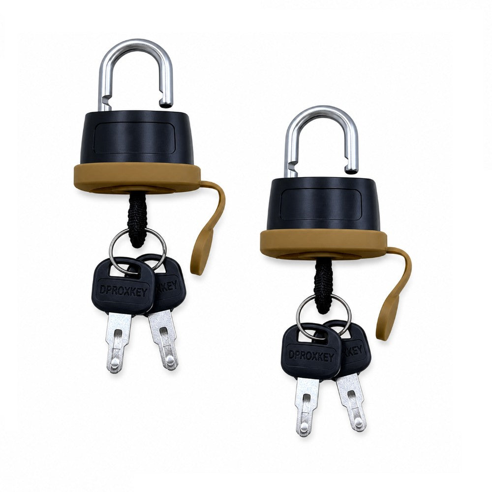 (2) HD Security Padlocks Weatherproof Fits Caterpillar Equipment Incl. 2 Keys Ea