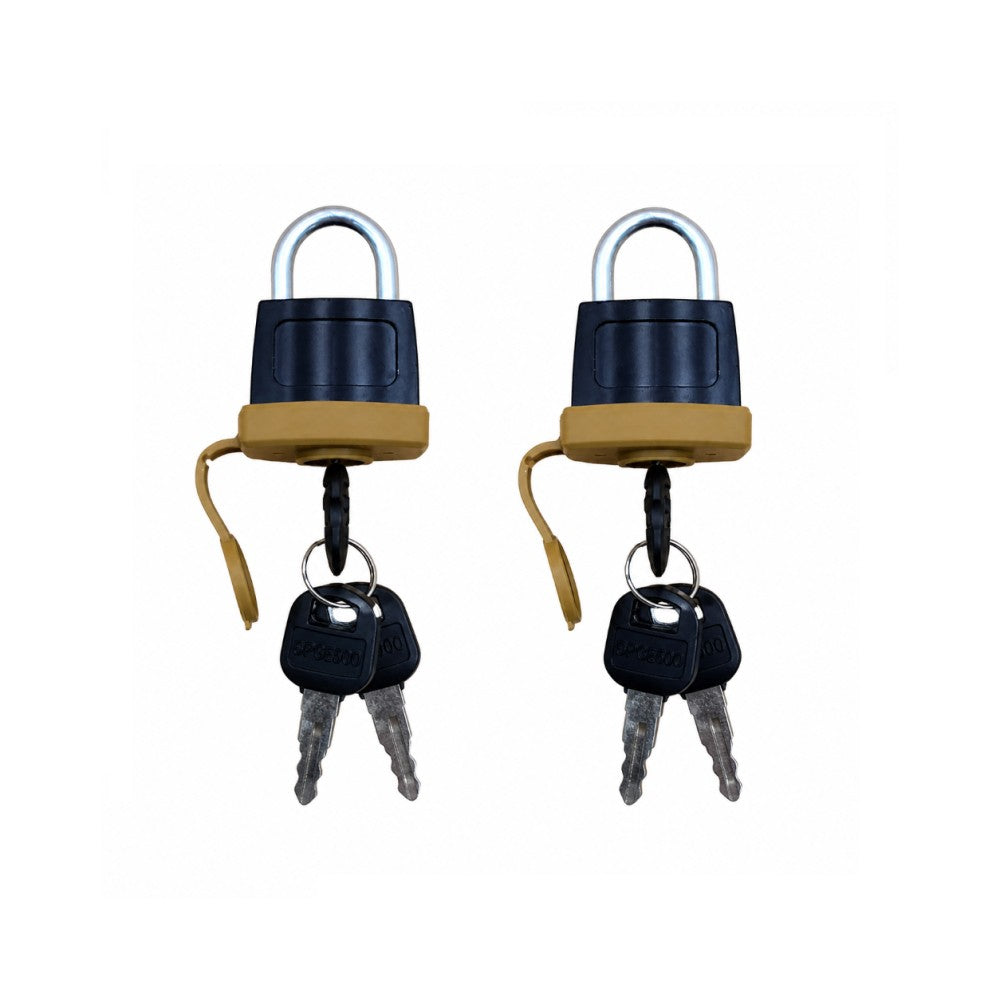 (2) HD Security Padlocks Weatherproof Fits Caterpillar Equipment Incl. 2 Keys Ea