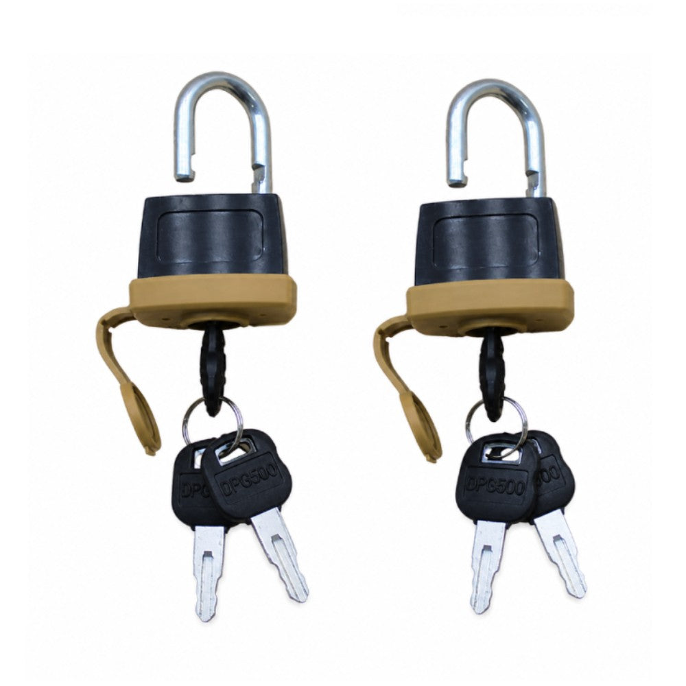 (2) HD Security Padlocks Weatherproof Fits Caterpillar Equipment Incl. 2 Keys Ea