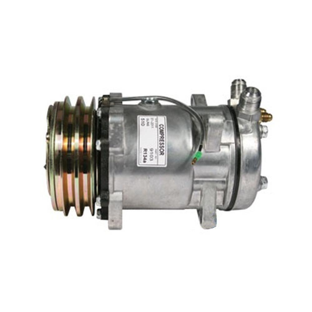 8819103 Sanden SD510HD Compressor, w/ 2 Groove Clutch - Fits Ag-Chem