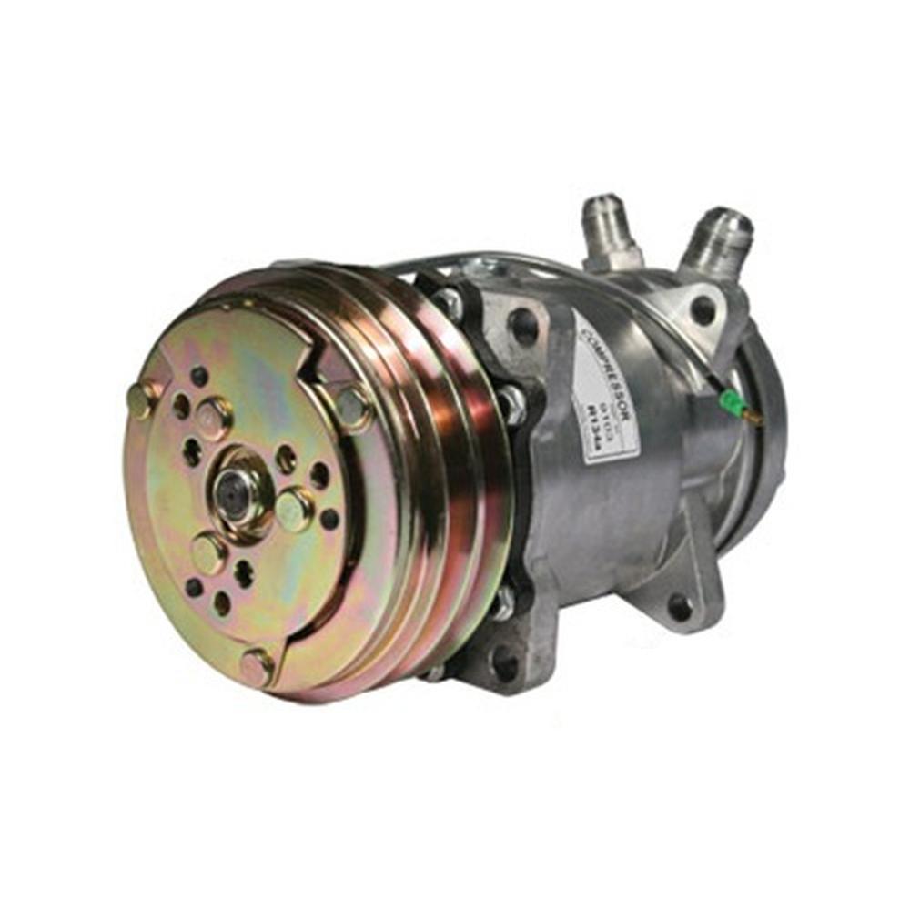 8819103 Sanden SD510HD Compressor, w/ 2 Groove Clutch - Fits Massey Ferguson