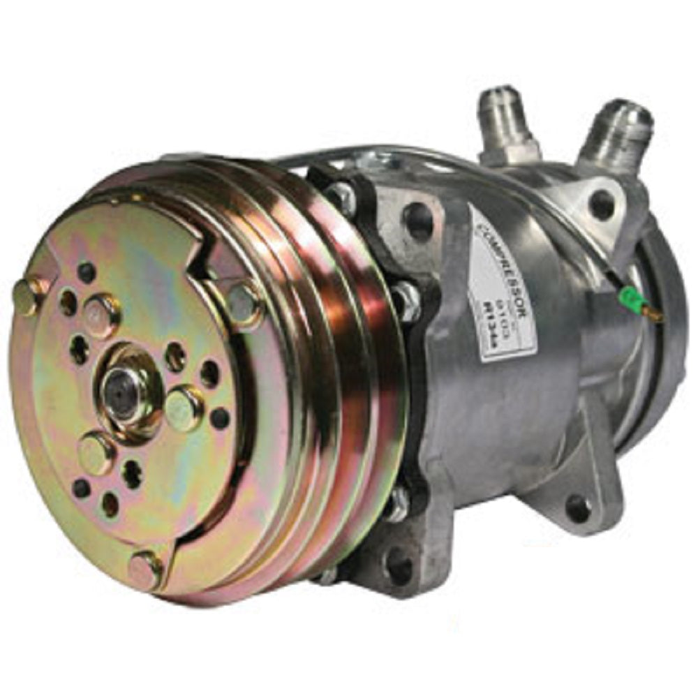 8819103 Sanden SD510HD Compressor, w/ 2 Groove Clutch - Fits Ag-Chem
