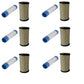 6 Sets Inner & Outer Air Filters Fits Bobcat Models Replaces 6673752 54477195