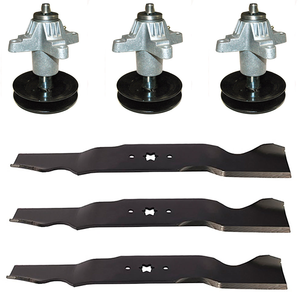 490-110-C125 Spindles & Blades Set Fits MTD 14AA815K004 14AA945K004 14AW94PK099