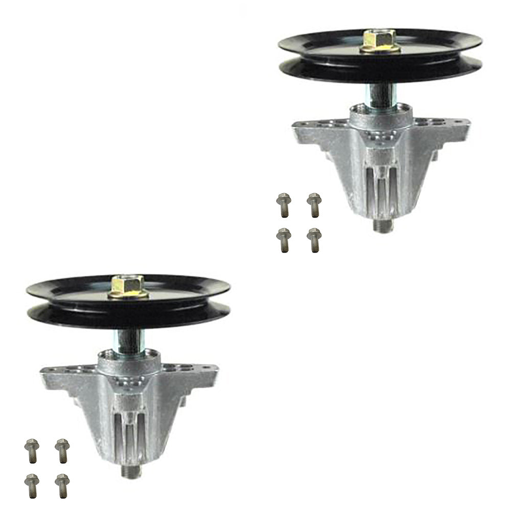 159830 Qty 2: Mower Deck Spindle with Pulley and Bolts Fits MTD 13AX915T004 2130