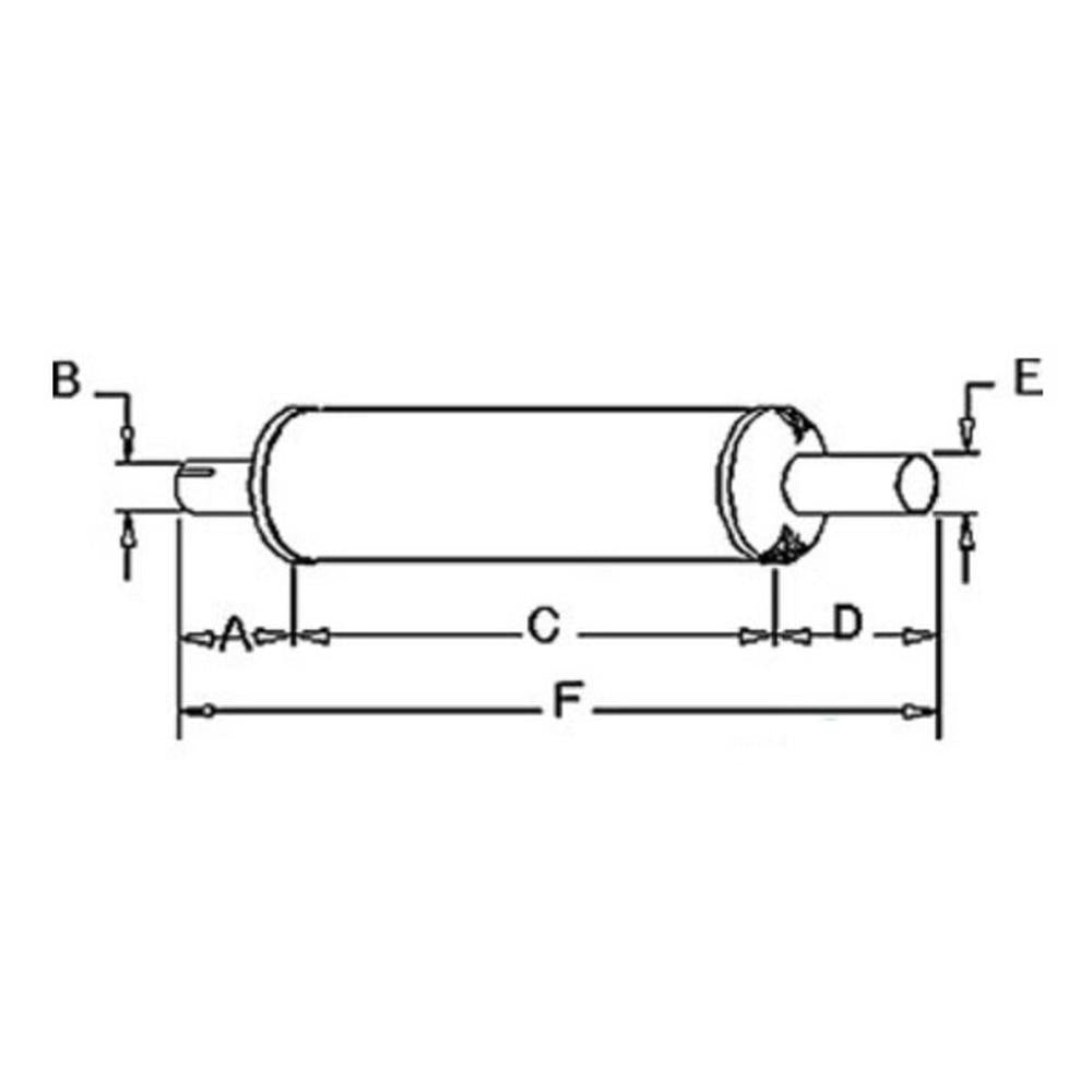 Muffler Fits International Replaces 264116R91