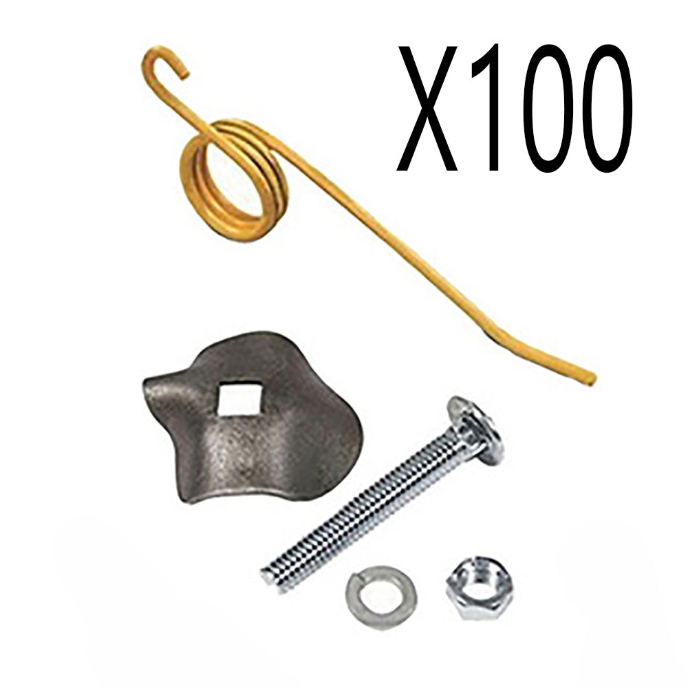 100 Pack Hay Rake Teeth w/ Clips Fits New Holland 280744 Fits New Idea NE400033