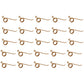 25 Pack Heavy Duty Hay Rake Teeth 400033 Fits New Idea 400 402 49 403 Fits NH