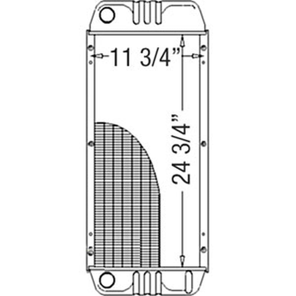 6571713 Radiator Fits Bobcat 742B 642 742 642B 722 643 743 Skid Steer