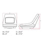 Bucket Seat Vinyl Black Fits Bobcat 553 763 553 553 751 751 753 763 753 6598809