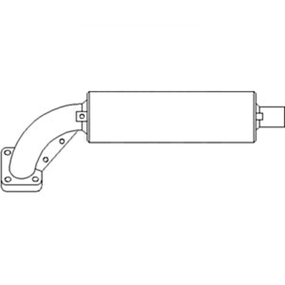 1537112110 Muffler Fits Kubota