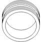 675317C2 Exhaust Sleeve/Spacer Fits Case-IH Combines 1460 1470 1480