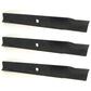 3 XHT Mower Blades to Fits Kubota 70000-25009 RC48-G20 RC48-G20S 11/16" hole