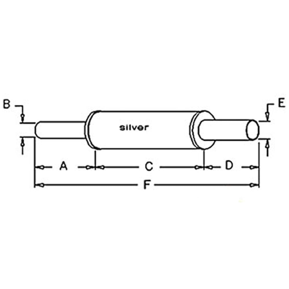 70210081 - Round Vertical Muffler (above the Hood)