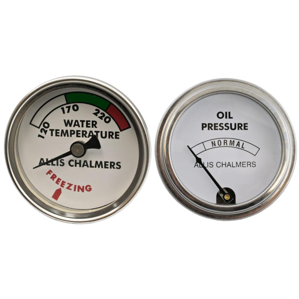 213675 Temp Gauge & Oil Gauge Set Fits Allis Chalmers B C CA G IB WC WD WD45 WF
