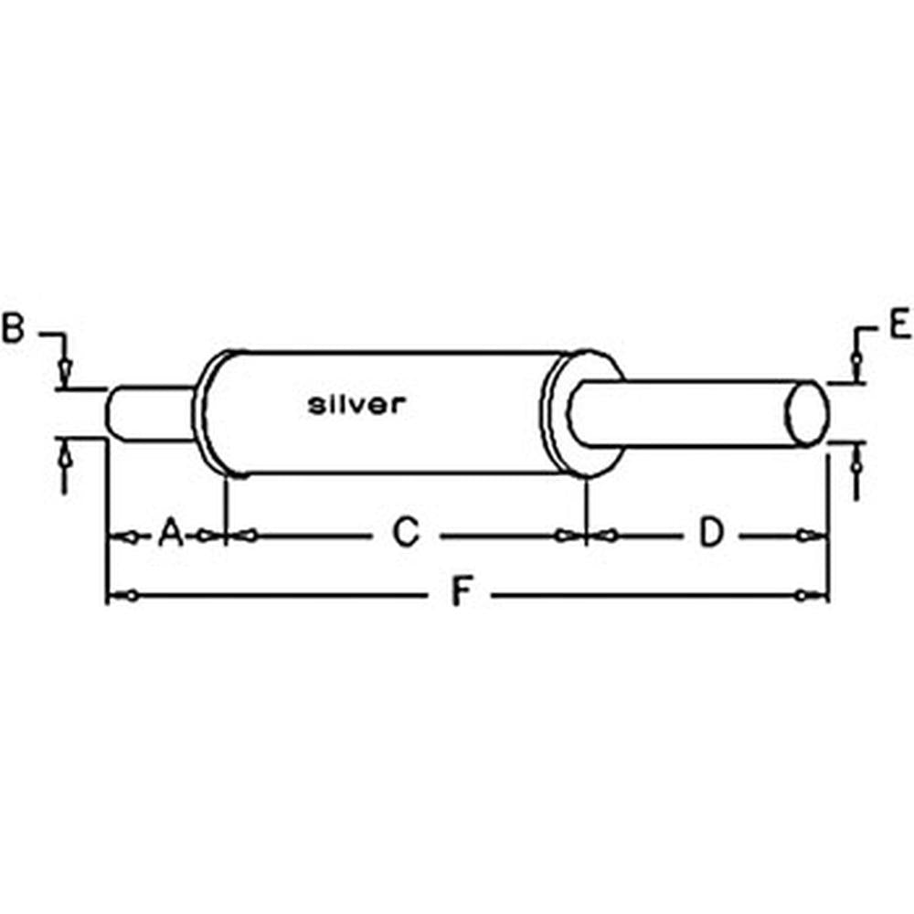 1617-2538 - Muffler Fits Allis Chalmers