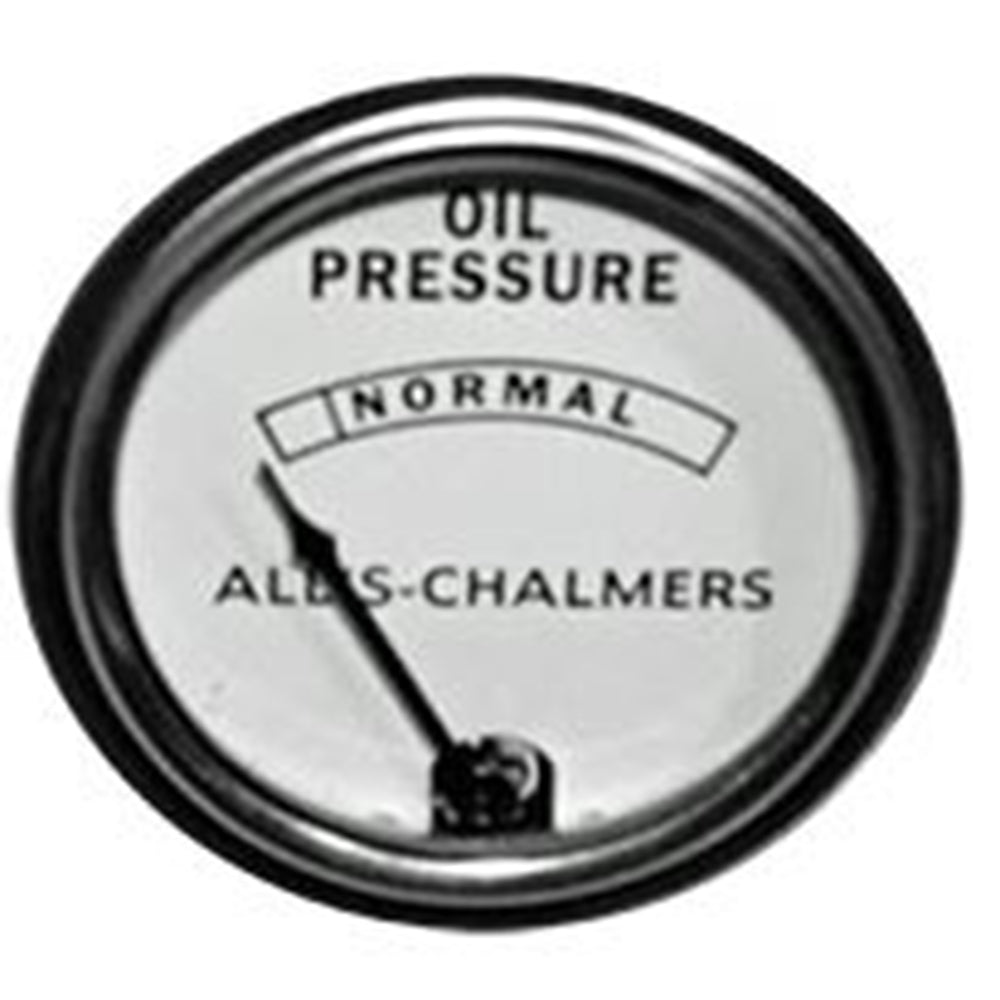 70228718-WHT - Oil Pressure Gauge (w/ White Face Plate)