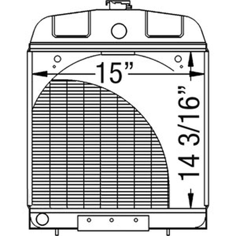 233313 AC Radiator Fits Allis Chalmers