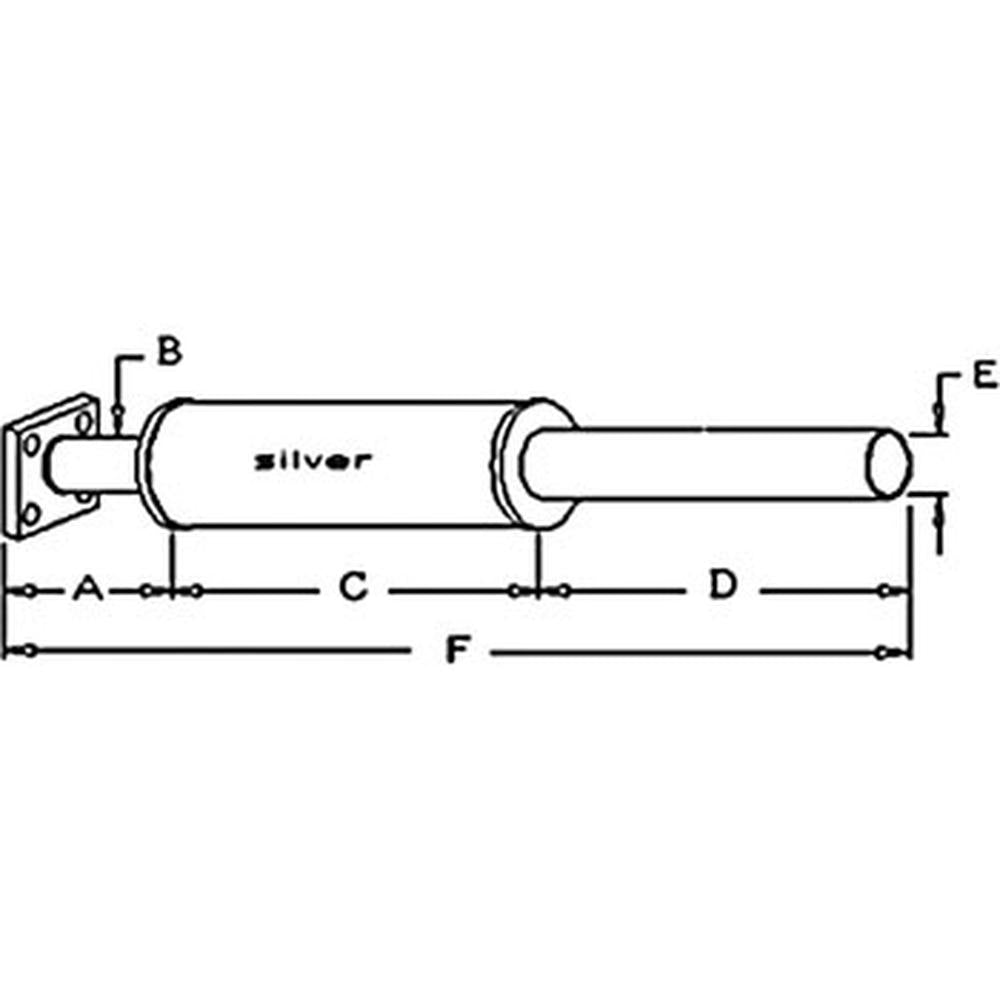 Muffler Fits Allis Chalmers Replaces 234493