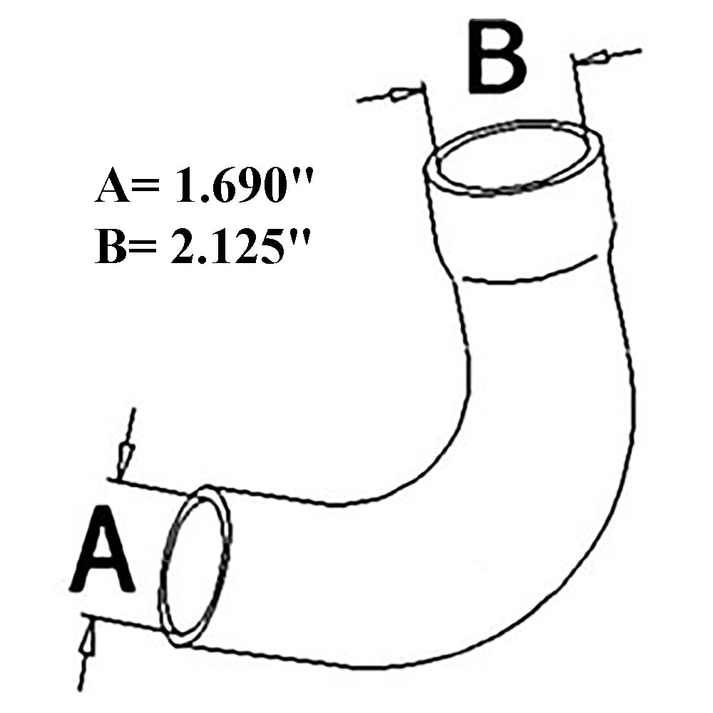 243014 Upper & Lower Radiator Hose Set Fits Allis Chalmers