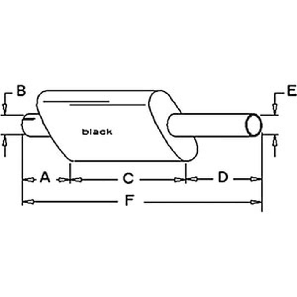 248883 Vertical Muffler Fits Allis Chalmers