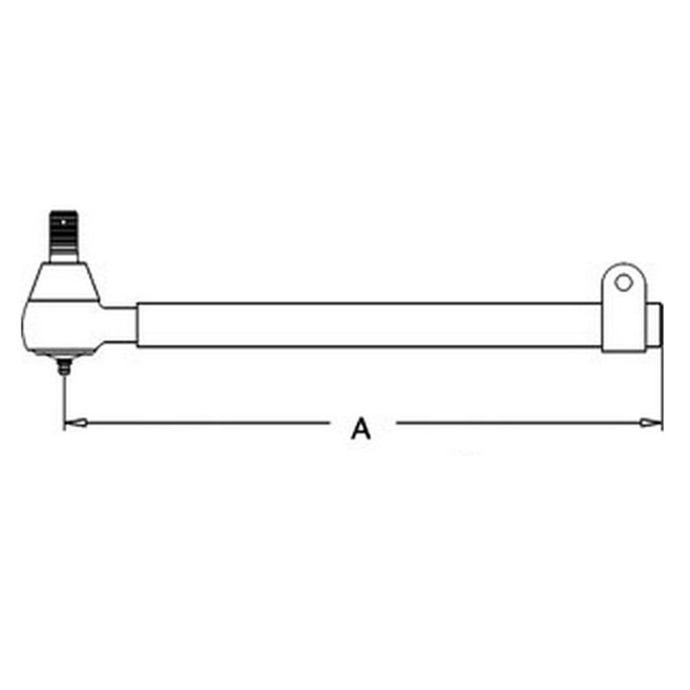 254661 Female Tie Rod Fits Allis Chalmers 170 180 185 D14 D15 D17 D19 WD WD45
