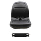 4478301 Black Seat with Bracket
 Fits John Deere