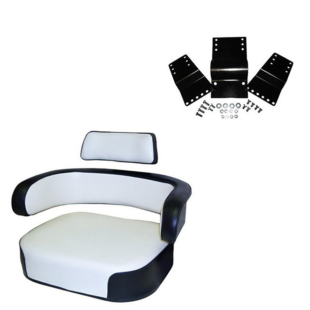 3-pc Seat Cushion Set with Hardware Kit Fits Case/International Harvester