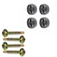 532 13 76-44 Qty 4: Wheel & Bolt Combo Fits Husqvarna