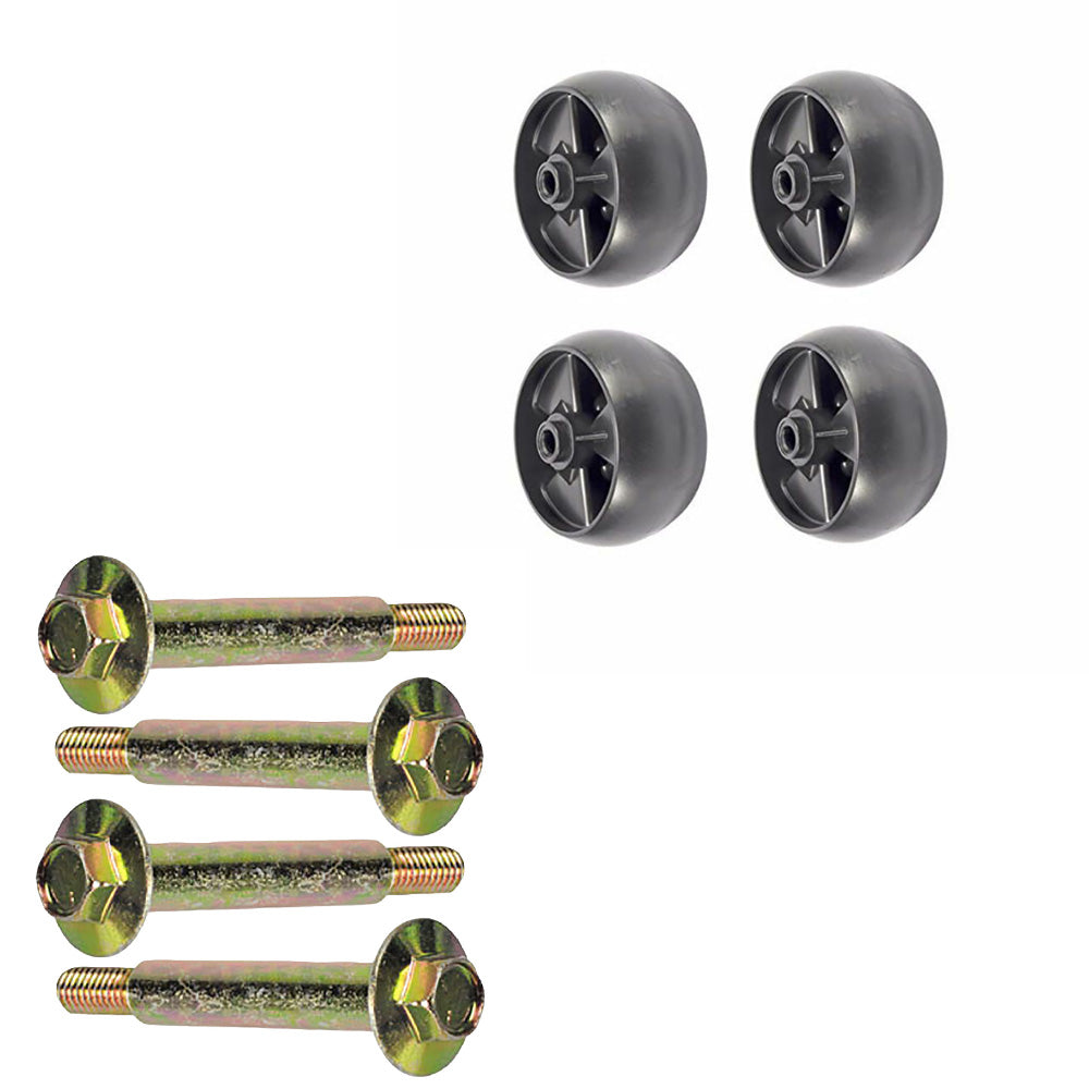 734-04155 Qty 4: Wheel & Bolt Combo Fits MTD