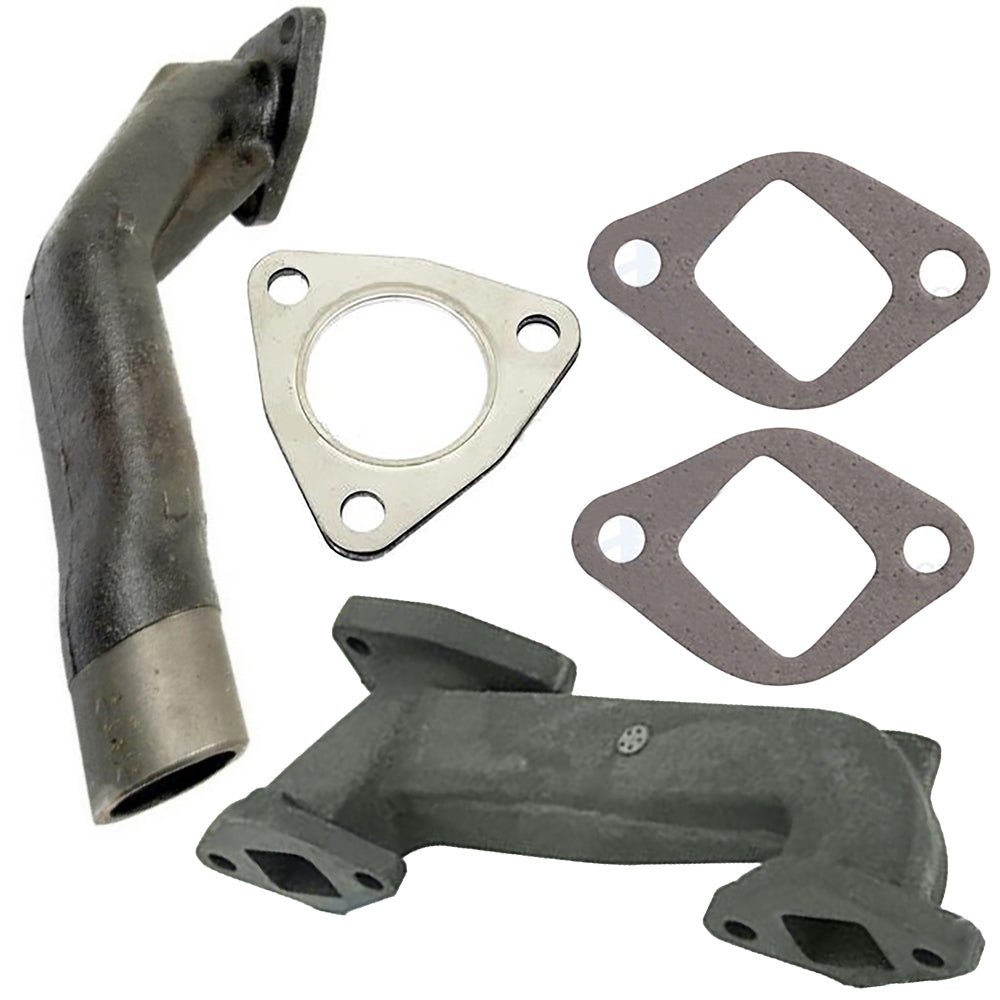 736218M1 Manifold w/ Gaskets & Elbow Fits Massey Ferguson 165 30 3165