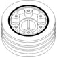 74028472 Crankshaft Pulley Fits Allis Chalmers