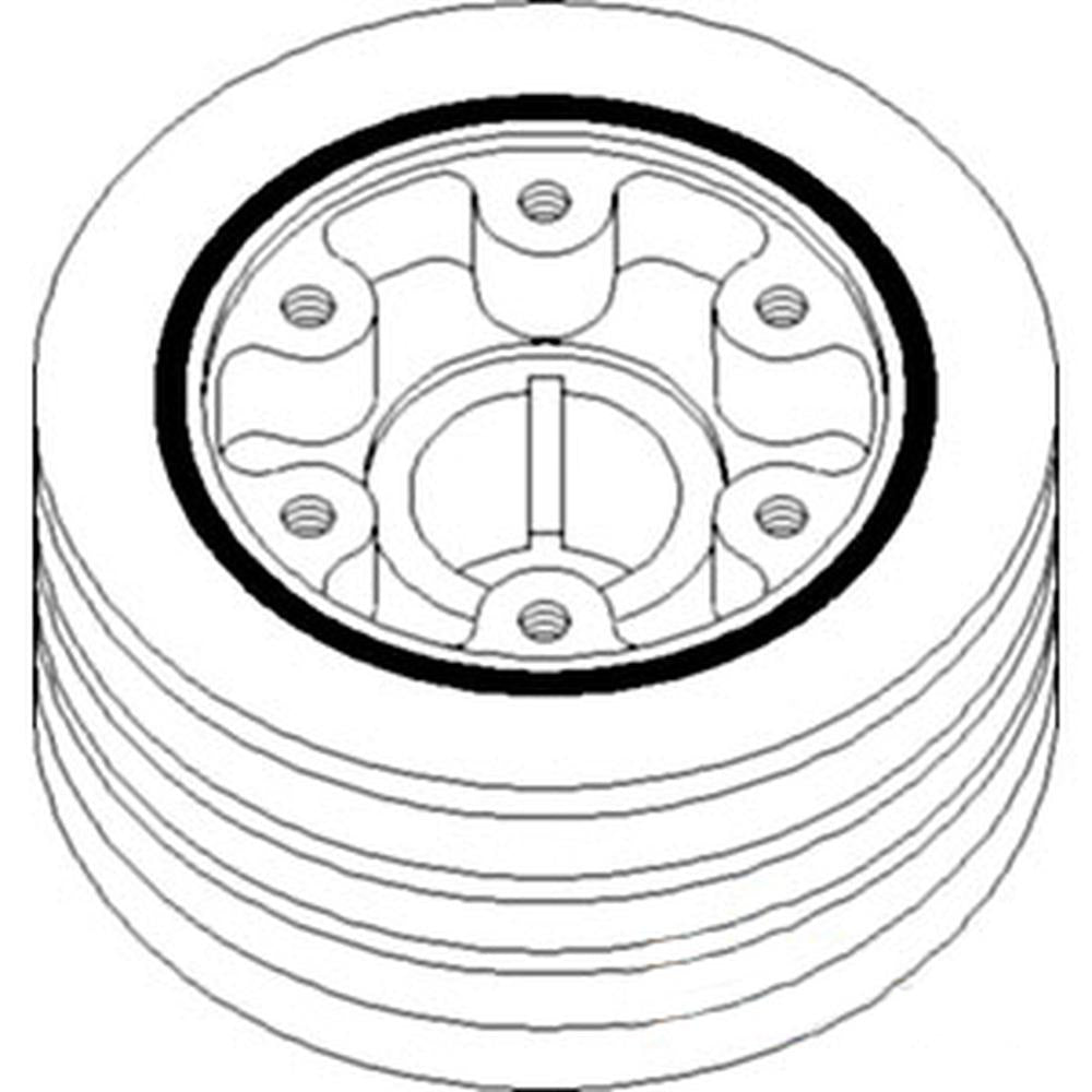 74028472 Crankshaft Pulley Fits Allis Chalmers