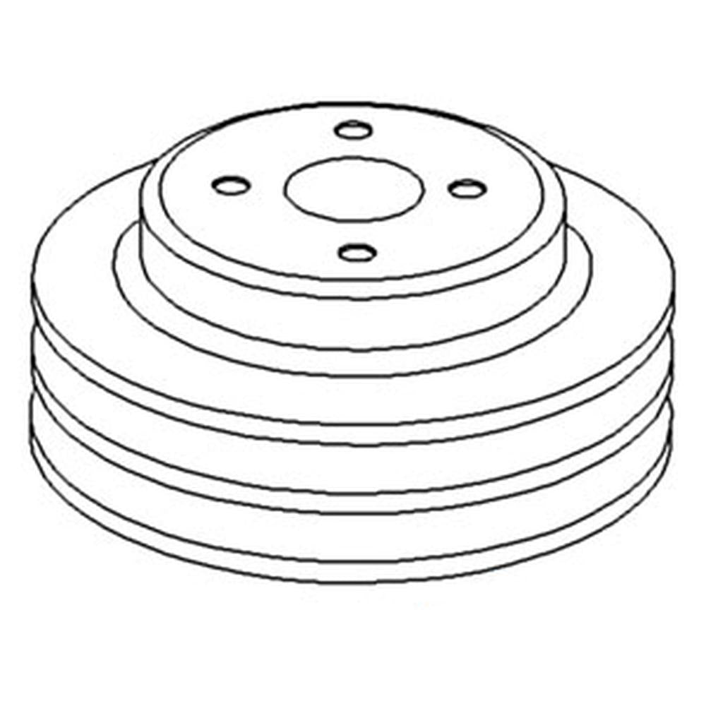 Water Pump Pulley Double Groove Fits Allis Chalmers 7030 7045 7050 7060 74037185