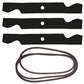 742-04068 HD Mower Blade & Deck Belt Set Fits Cub Cadet