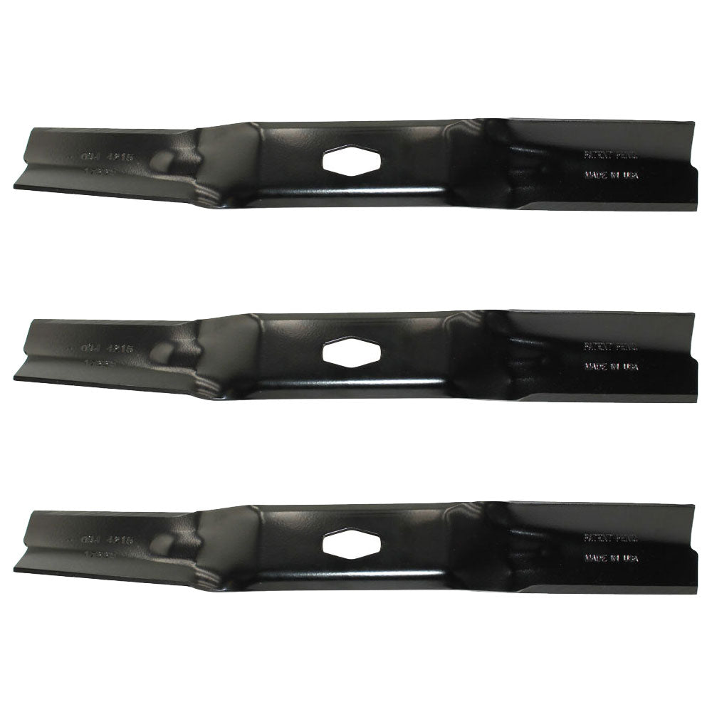 (3) New Mower Blades 17225 Fits MTD 742P05086-L Fits Cub Cadet 54" Diamond CH