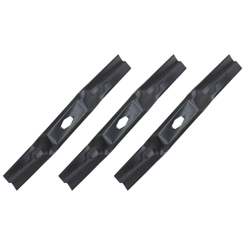 490-110-Y194 Qty 3: Mower Blade Fits MTD 13AQA2ZWA93 17ARFACW093 17ASHAC3A93