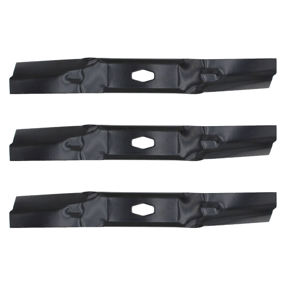 (3) Blades Fits MTD 742p05086-L 742-05086-L 54" Fits Cub Cadet Fits Troy Bilt