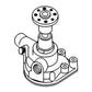 Water Pump Fits John Deere Replaces 134680
