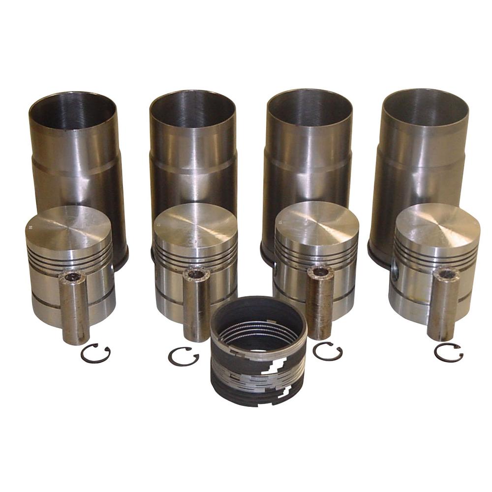 751603R92 New 4 Pistons & 4 Liners Kit Fits Case-IH Tractor Model BD154