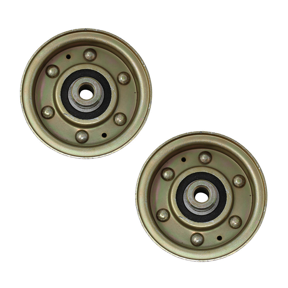 Qty 2: Flat Idler Pulley Fits Murray Replaces 21409