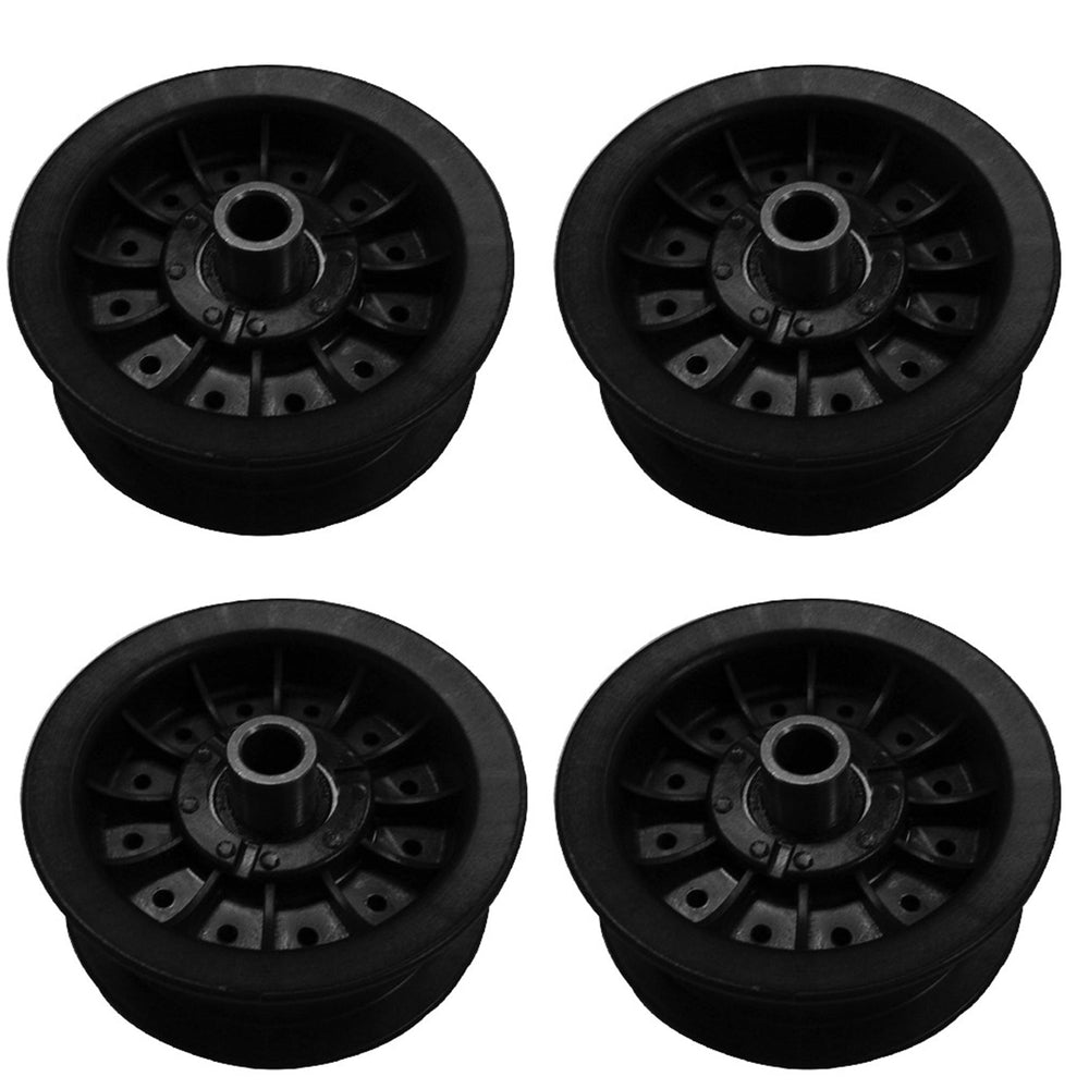 02004558 Qty 4: Flat Idler Pulley Fits Cub Cadet