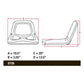 Seat B17593149 for MTD/Fits Cub Cadet/White 2185 482 582 682 782 784 982 984 986