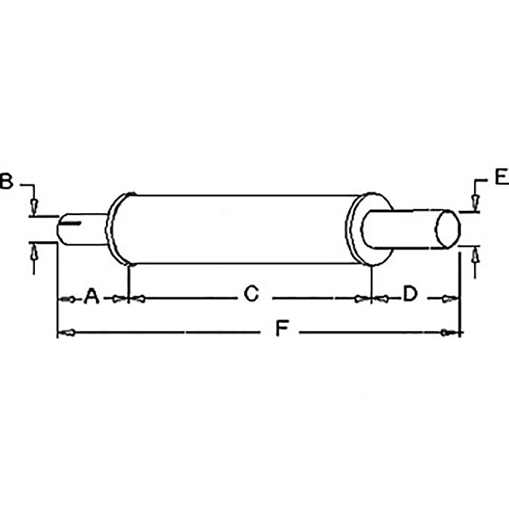 767994M91 - Muffler Replaces 32289A