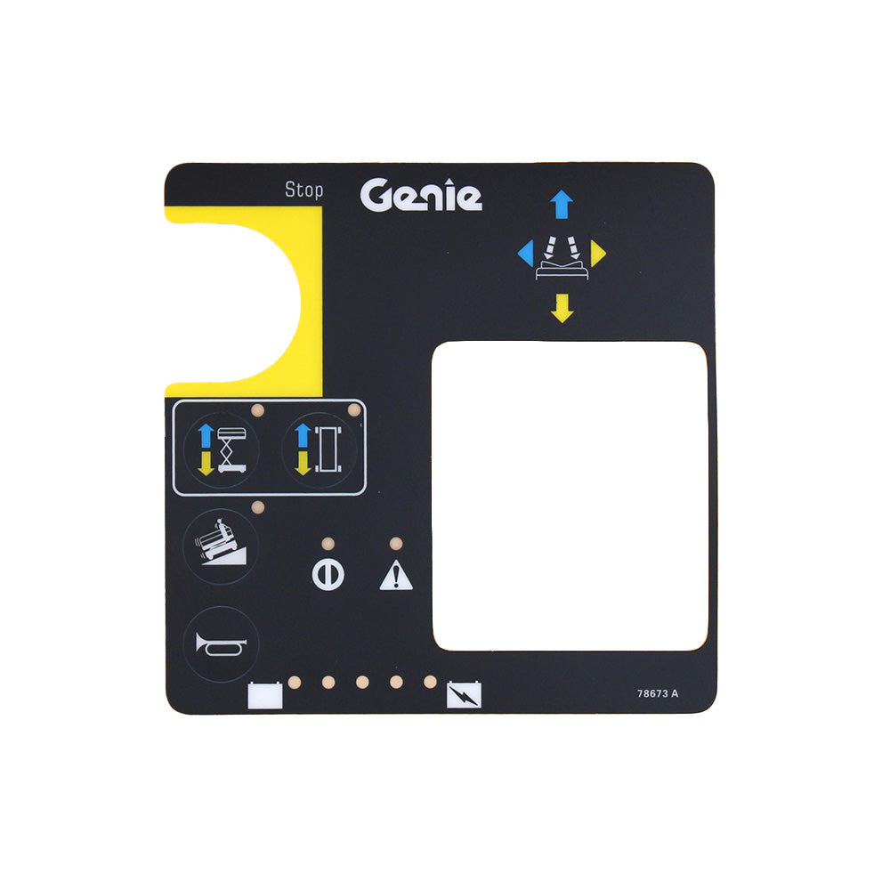 78673 Control Box Overlay Decal Fits Genie GS-1530 GS-1532 GS-1930 GS-1932