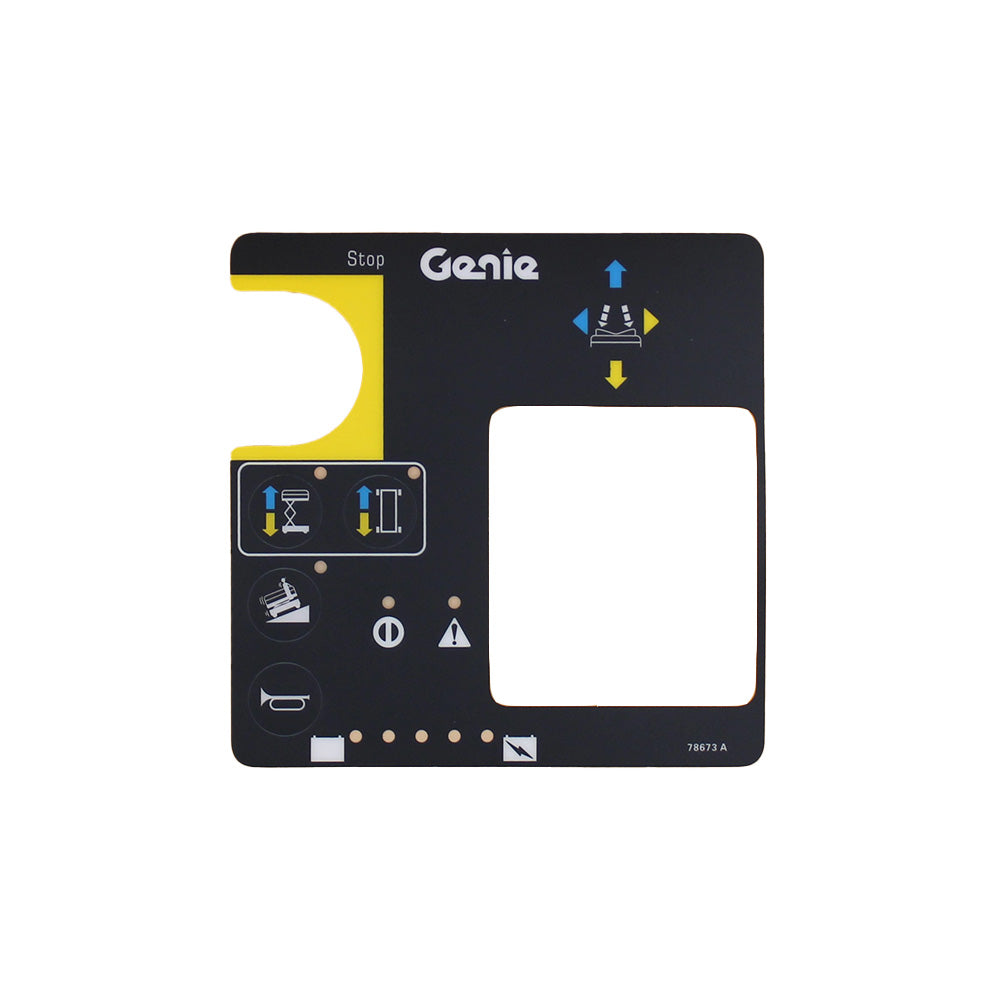 78673 Control Box Overlay Decal Fits Genie GS-1530 GS-1532 GS-1930 GS-1932