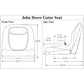 GY20554 New Seat Lawn Tractor Fits John Deere Mower G100 ATV CS Fits Gator