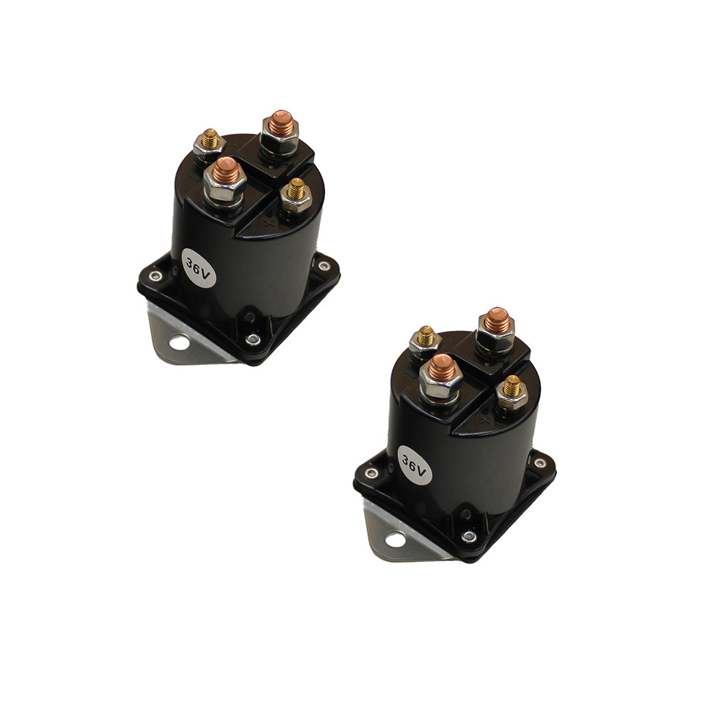 (2 Pk) Solenoid Relay 8016 Fits Club Car DS (1976-1993) 36 Volt Carts 4 Terminal