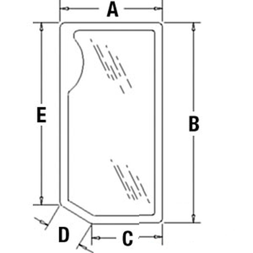 82001923 - Left Hand Front Lower Glass Replaces 82001923